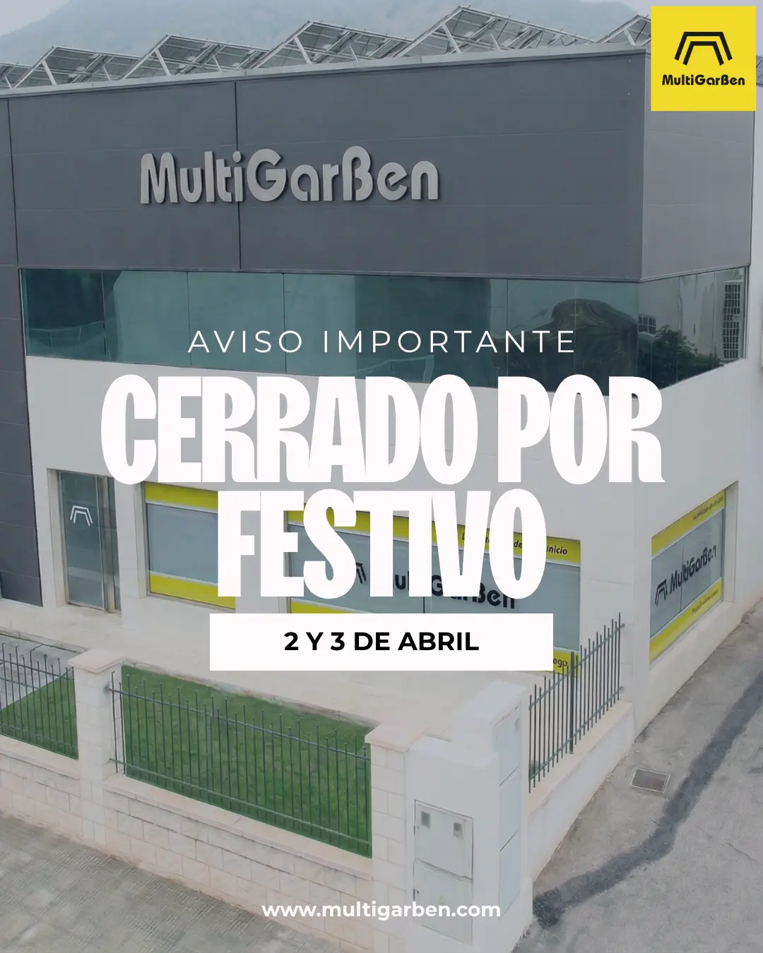 Cerrado por festivo