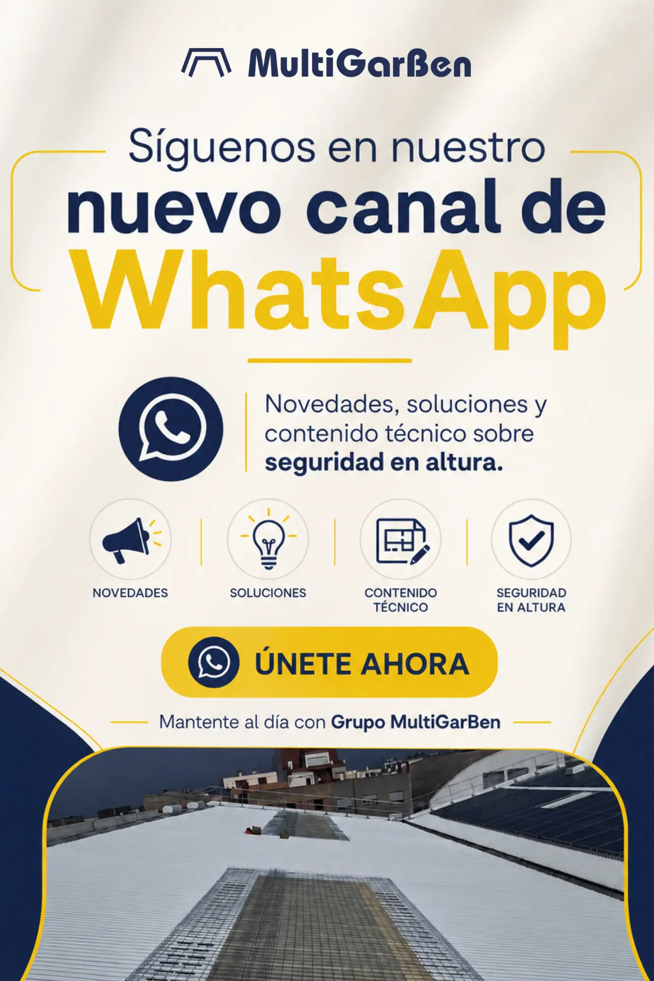 Nuevo canal de WhatsApp de Grupo MultiGarBen