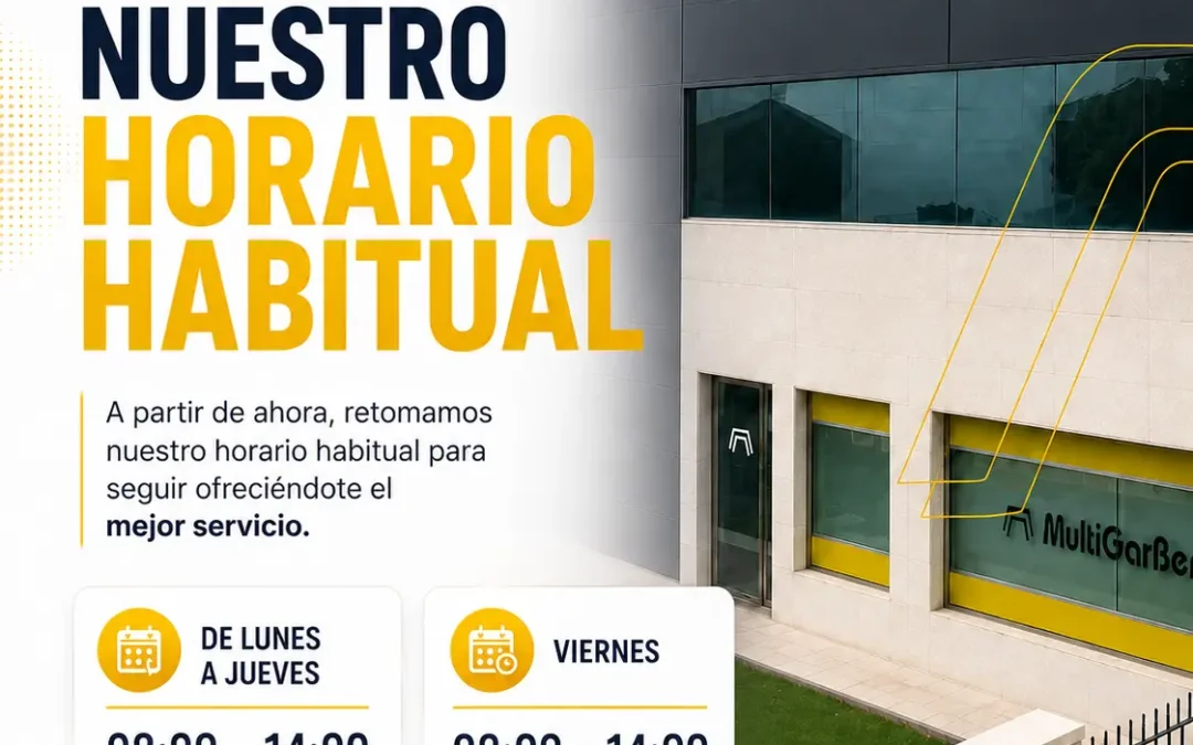 Hoy volvemos a nuestro horario habitual